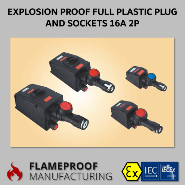 Full Plastic Explosion Proof Plug and Sockets 16A 2P CZ0521